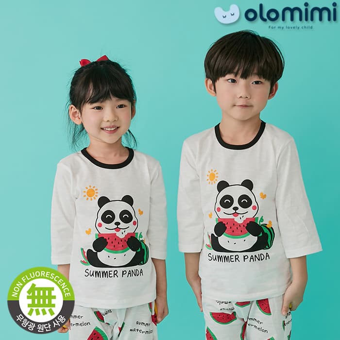 _OLOMIMI_ KOREA 21ss Pajamas_sleepwear_Summer Panda